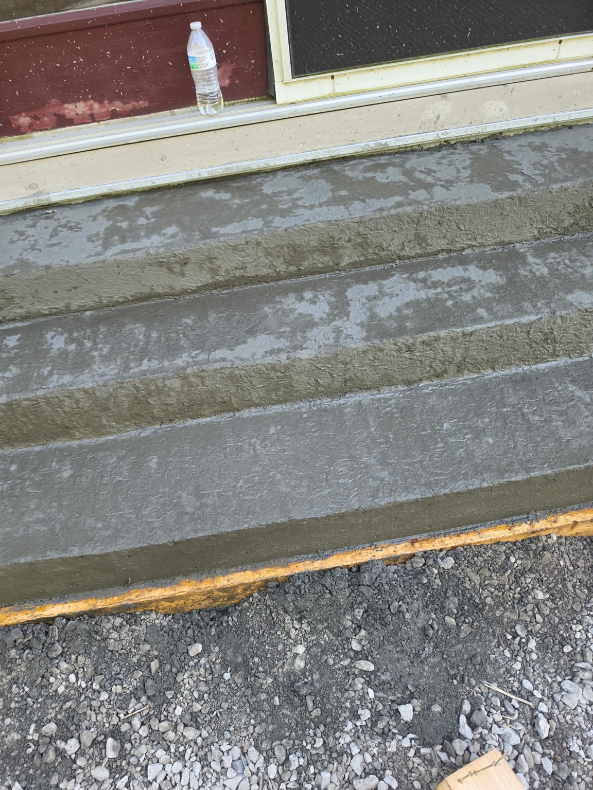 Finished concrete curb repair