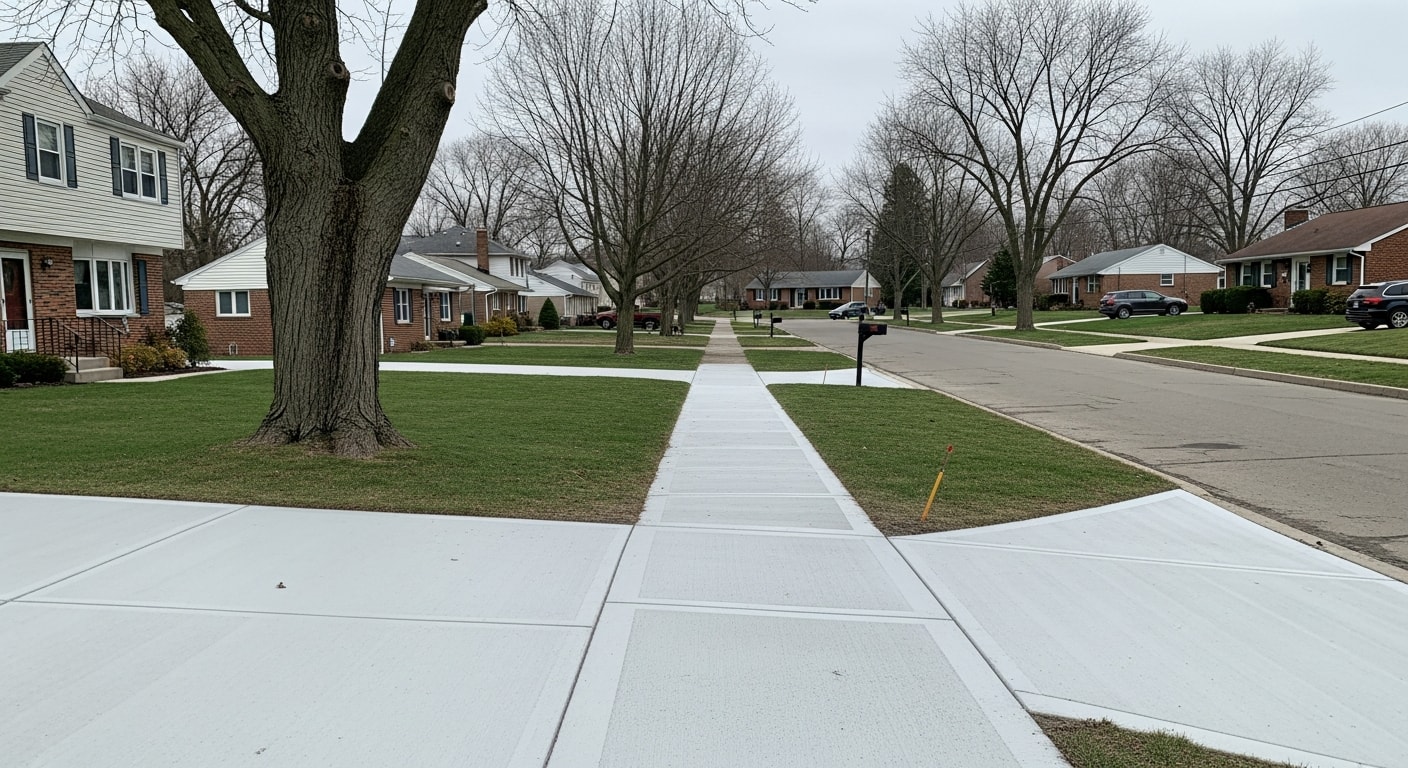Butler County residential street with mix of single-family homes, mature landscaping, and typical suburban setting.